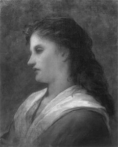 William Morris Hunt - Head of a Woman - 23.536 - Museum of Fine Arts. Free illustration for personal and commercial use.