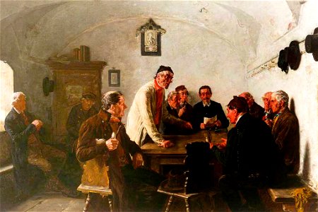 Hugo Kotschenreiter Gemeinderatsversammlung im Wirtshaus
