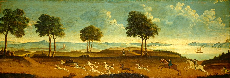 Hunting Scene with a Harbor F-001687-20120712