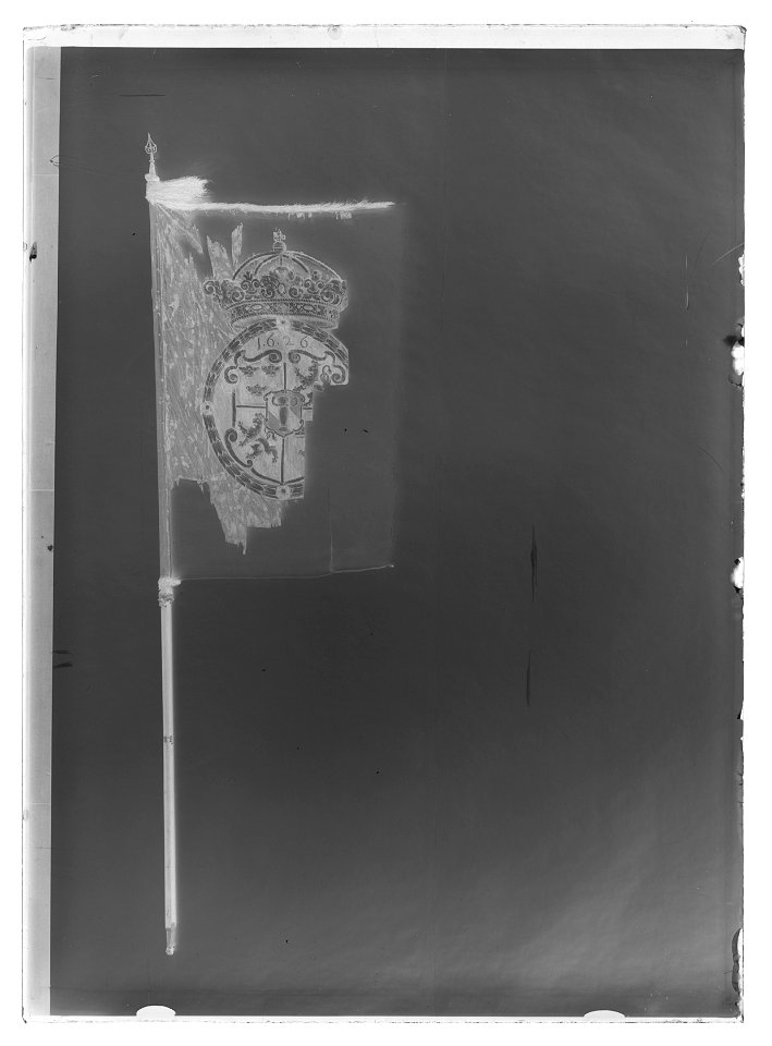 Huvudbanér, fältbanér - Livrustkammaren - 9154-negative