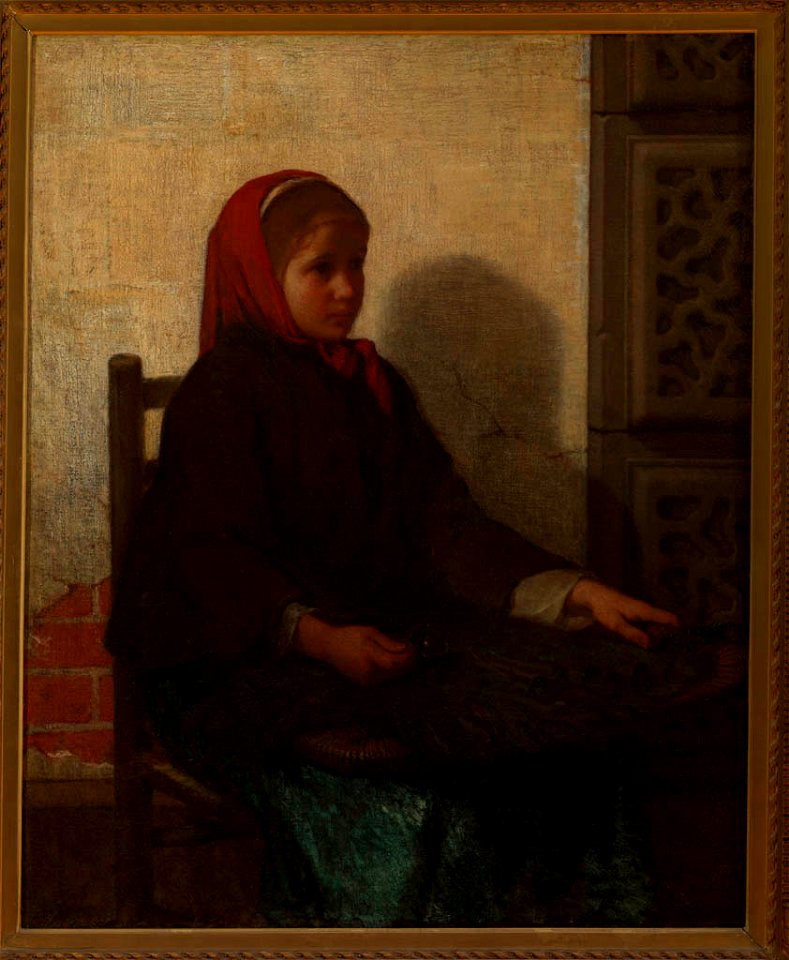William Morris Hunt - The Violet Girl - 72.177 - Rhode Island School of Design Museum