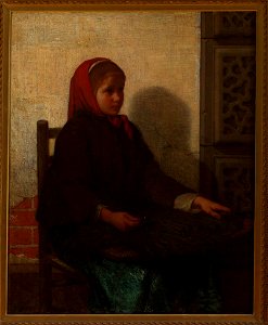 William Morris Hunt - The Violet Girl - 72.177 - Rhode Island School of Design Museum