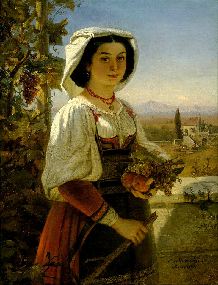 Hugo Oehmichen Junge Italienerin