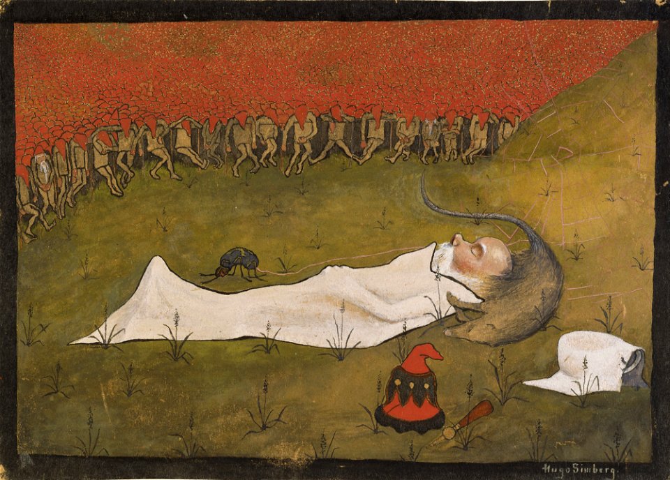 Hugo Simberg - King Hobgoblin Sleeping - Google Art Project