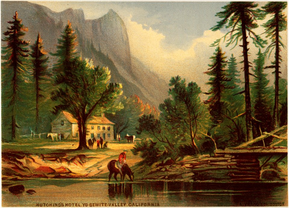 Hutchings Hotel, Yosemite Valley, California (Boston Public Library)
