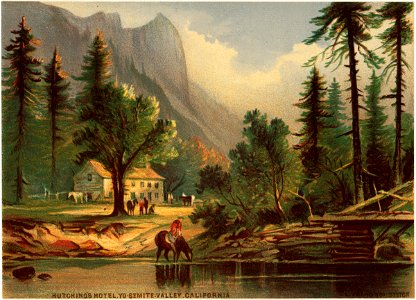 Hutchings Hotel, Yosemite Valley, California (Boston Public Library)