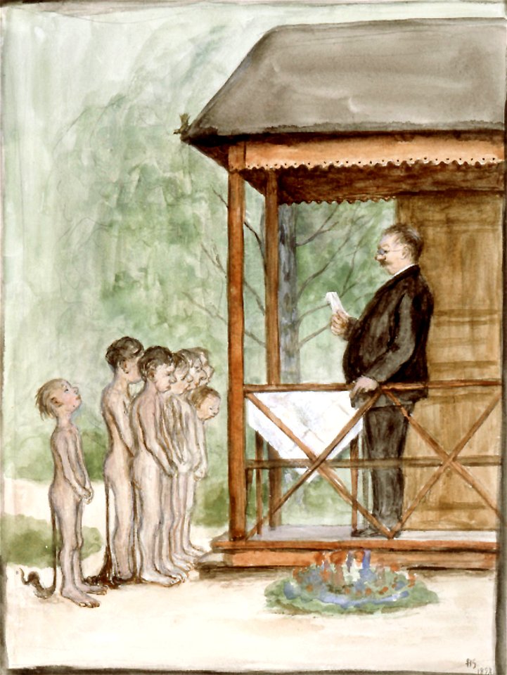 Hugo Simberg - Examination - A II 968-26 - Finnish National Gallery
