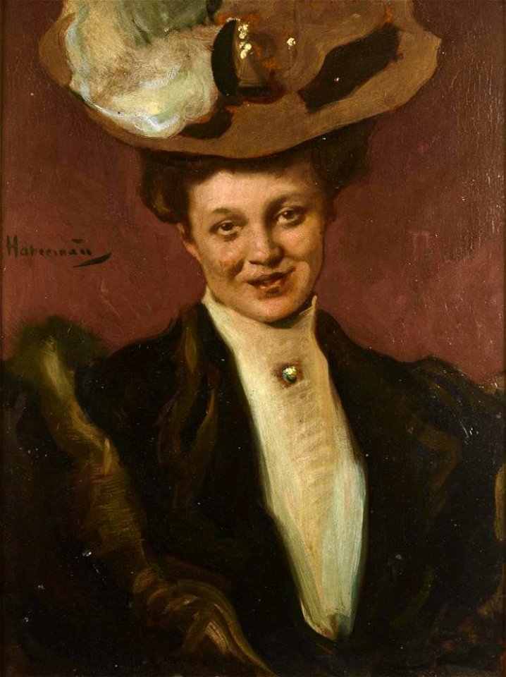 Hugo von Habermann Damenporträt