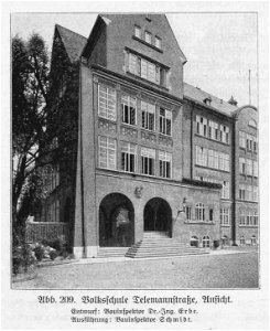 HUSB 1914, Band 1, Abb 209, Volksschule Telemannstraße