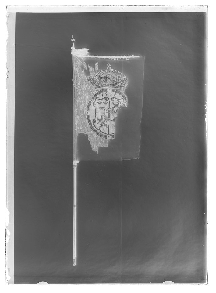 Huvudbanér, fältbanér - Livrustkammaren - 26278-negative
