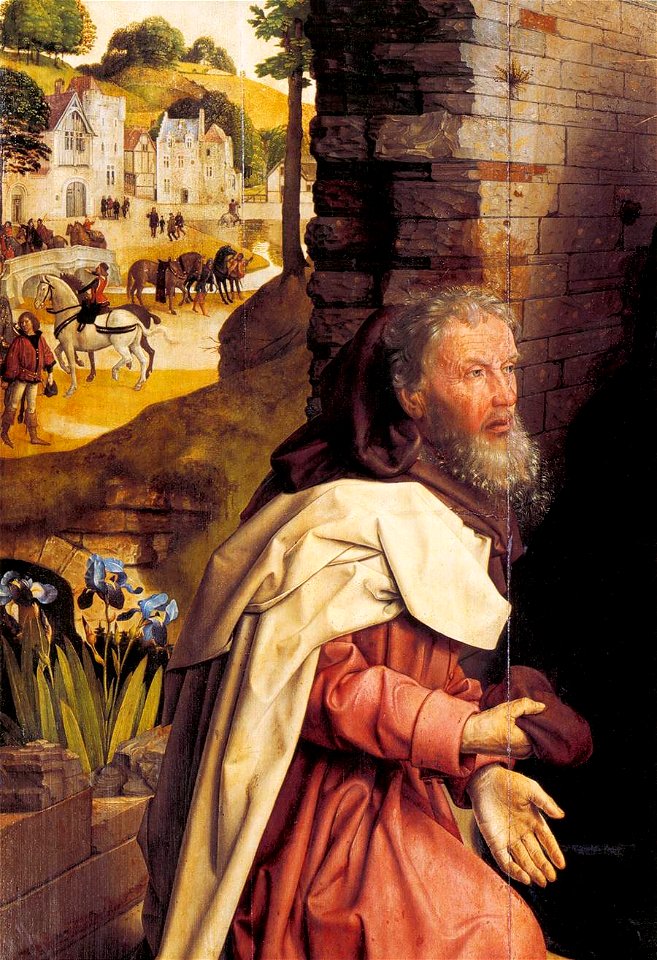 Hugo van der goes monforte altarpiece detail 06