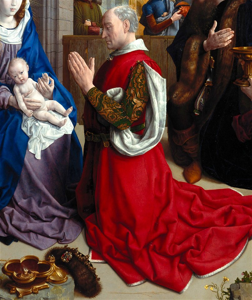 Hugo van der Goes - The Adoration of the Kings (Monforte Altar) - Google Art Project (Melchior)
