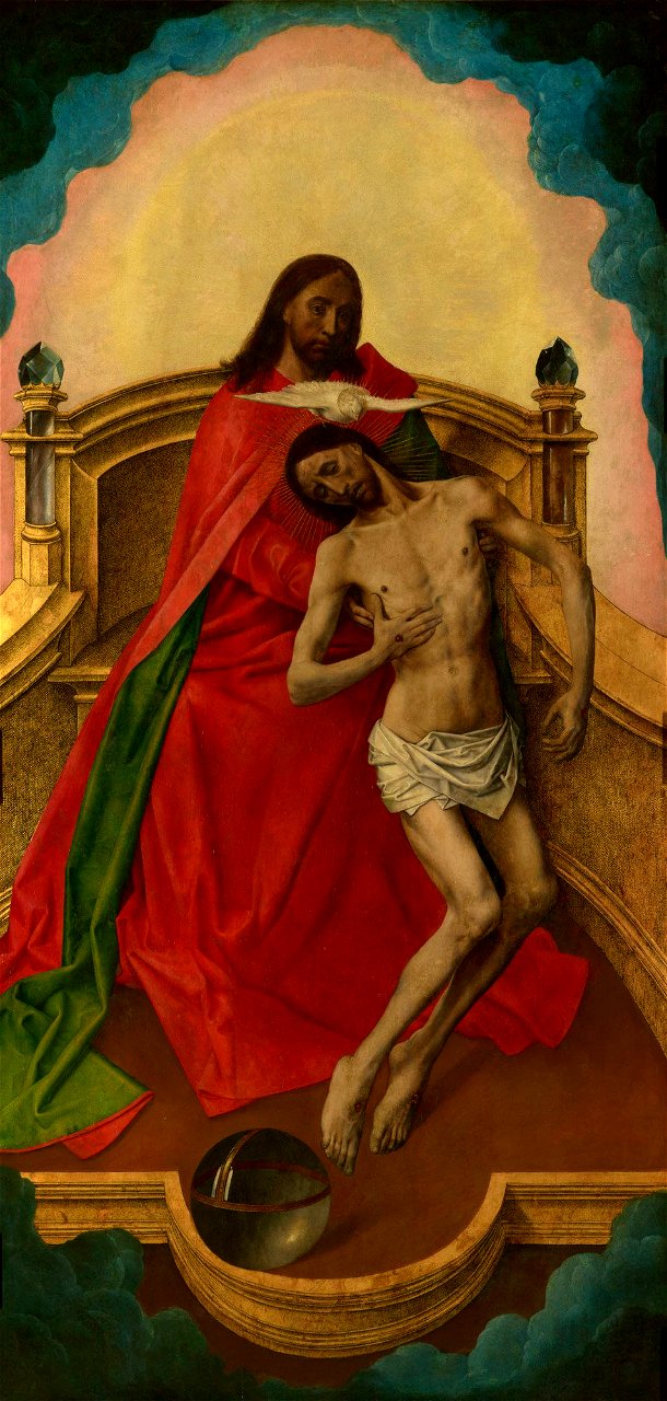 Hugo van der Goes - The Trinity Altarpiece - The trinity