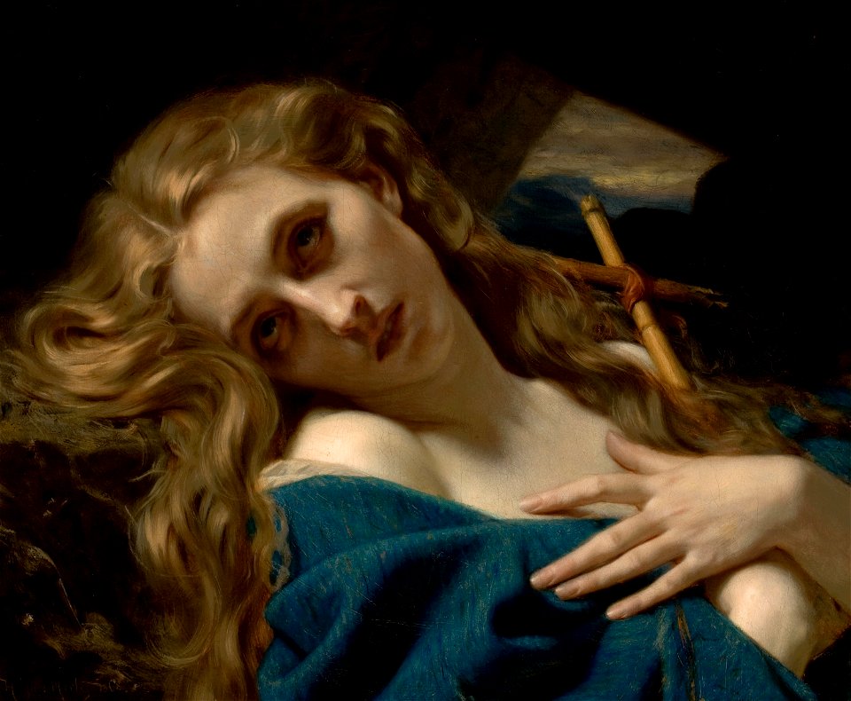 Hugues Merle - Mary Magdalene in the Cave