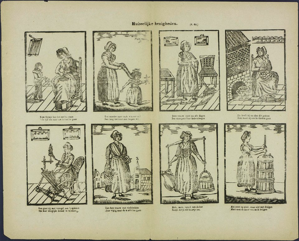Huisselijke bezigheden-Catchpenny print-Borms 0580
