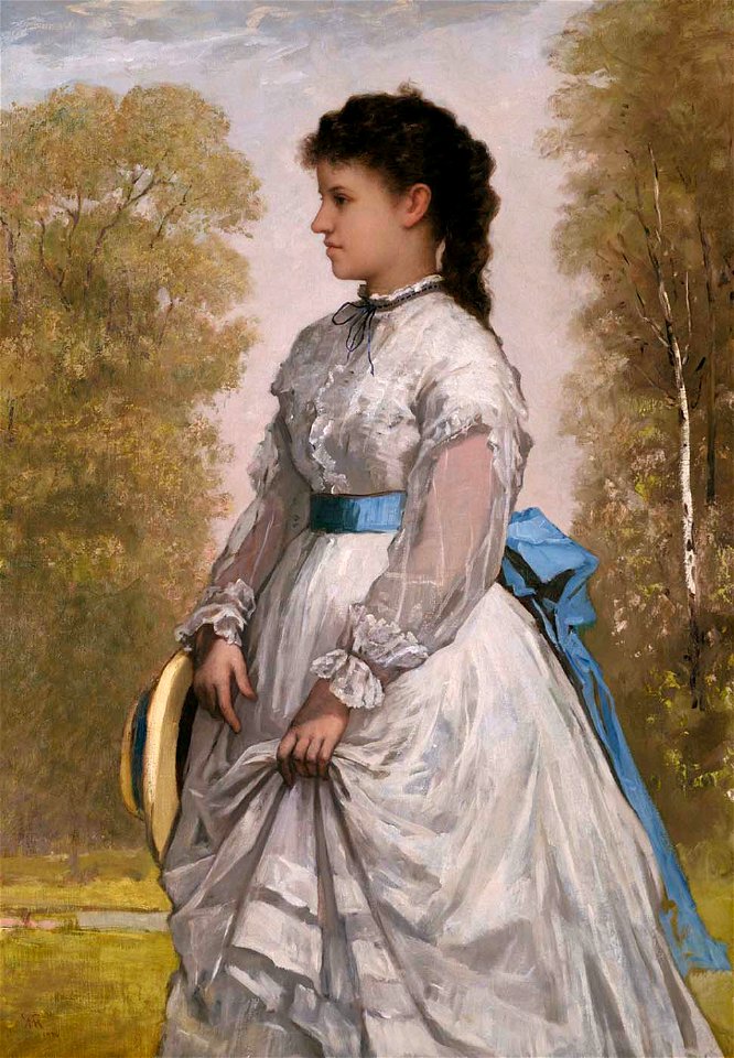 William Morris Hunt - Portrait of Agnes Elizabeth Claflin - 1985.27 - Smithsonian American Art Museum