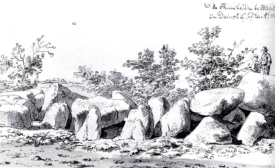 Hunebed van Havelte door Cornelis Pronk