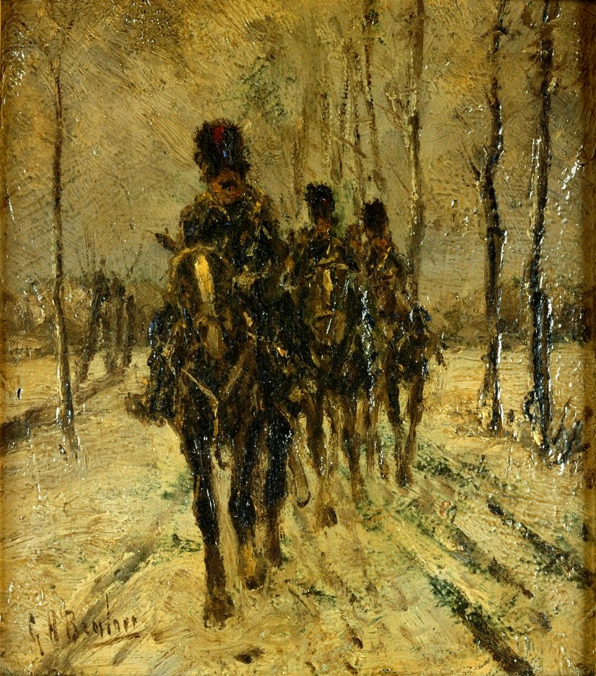 Huzaren in de sneeuw Centraal Museum 22120