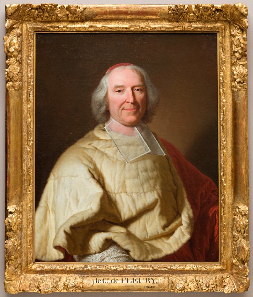 Hyacinthe François Rigaud - Cardinal Andre Hercule de Fleury 1653-1743 - 43.55 - Detroit Institute of Arts