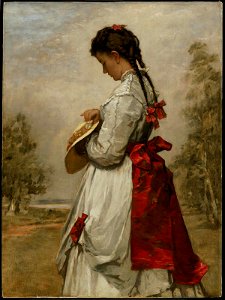 William Morris Hunt - Marguerite - 26.63 - Museum of Fine Arts. Free illustration for personal and commercial use.