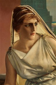 Hypatia by Julius Kronberg, 1889, detail