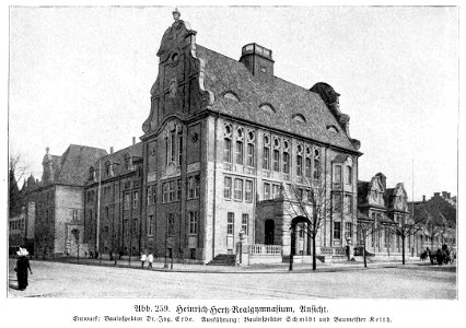 HUSB 1914, Band 1, Abbildung 259, Heinrich-Hertz-Realgymnasium, Ansicht