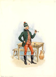 Hussard de Saxe en petite tenue sous Louis XV (36)