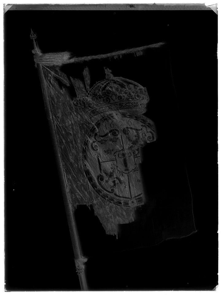 Huvudbanér, fältbanér - Livrustkammaren - 42831-negative