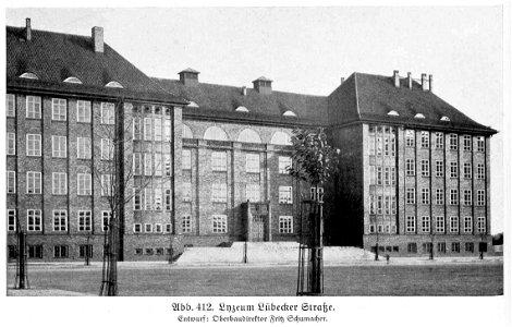 HUSB 1918-1929, Abbildung 412, Lyzeum Lübecker Straße in Hamburg