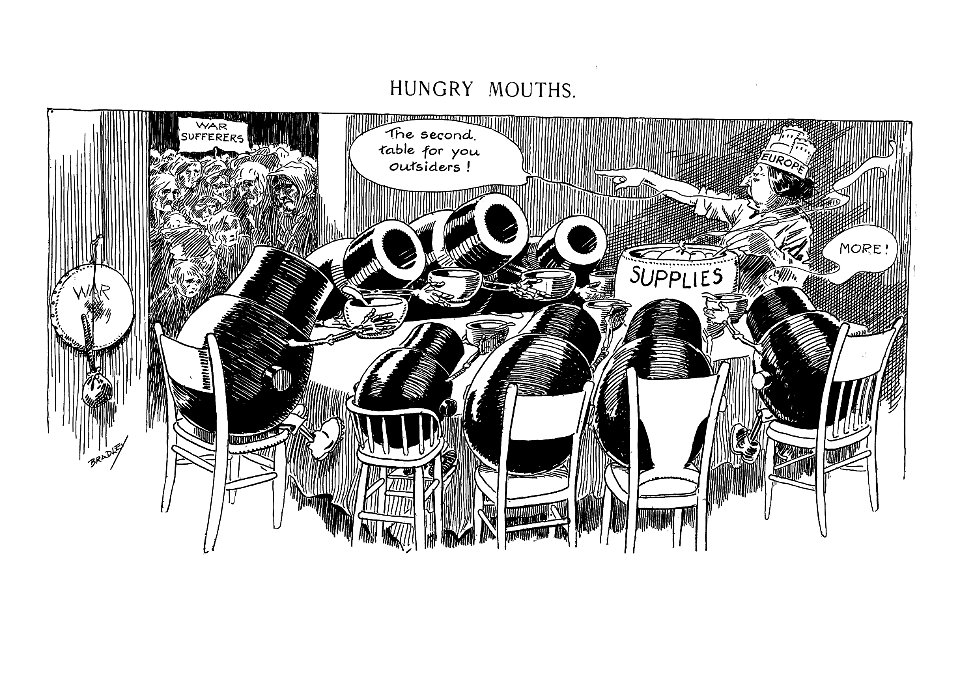 Hungry mouths. - Luther D. Bradley