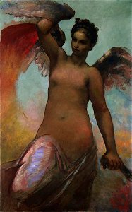 William Morris Hunt - Winged Fortune, 1878 (Cleveland Museum of Art)