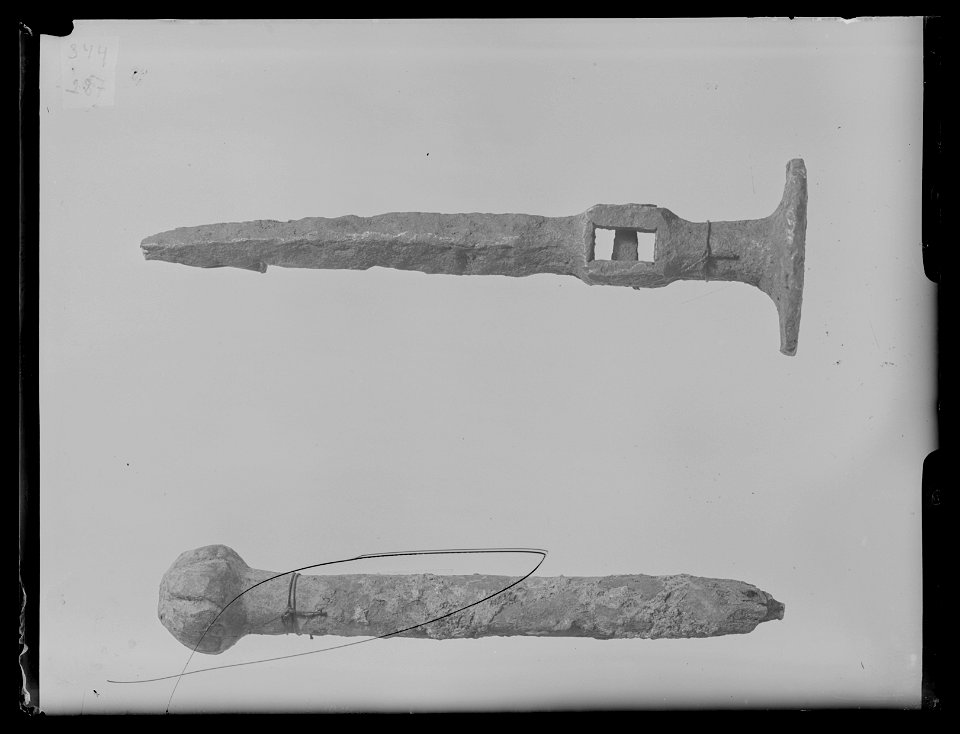 Huvud till ryttarhammare, Tyskland ca 1500-1625, jordfynd - Livrustkammaren - 70682