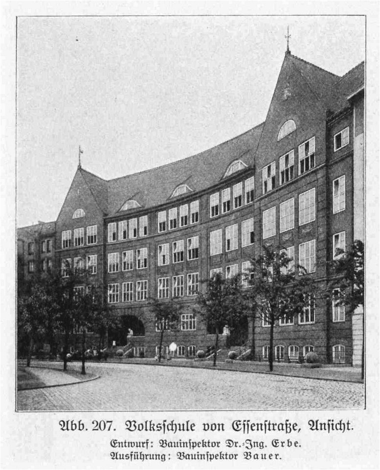 HUSB 1914, Band 1, Abb 207, Volksschule von Essenstraße