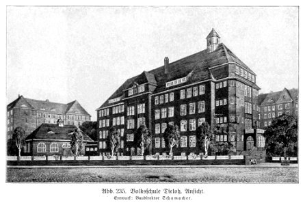 HUSB 1914, Band 1, Abbildung 235, Volksschule Tieloh - Ansicht
