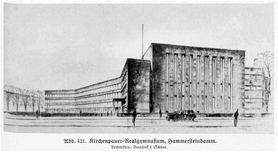 HUSB 1918-1929, Abbildung 421, Kirchenpauer-Realgymnasium, Hammersteindamm