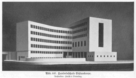 HUSB 1918-1929, Abbildung 440, Handelsschule Schlankreye in Hamburg