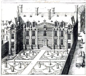 Hôtel d'Angoulême, garden side, by Claude Chastillon – Gallica 2016 (adjusted)