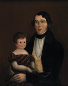 Huw Rowlands & his child