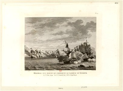 Héroïsme des marins qui montoient le vaisseau Le Vengeur btv1b69485198
