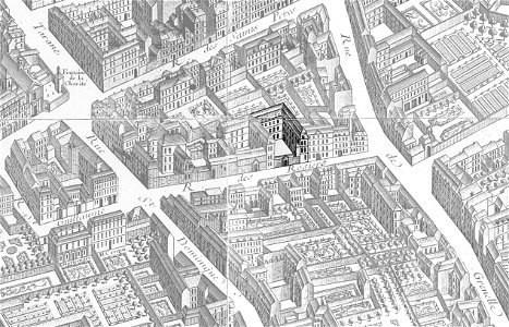 Hôtel de Mortemart on the 1739 Turgot map of Paris – KU