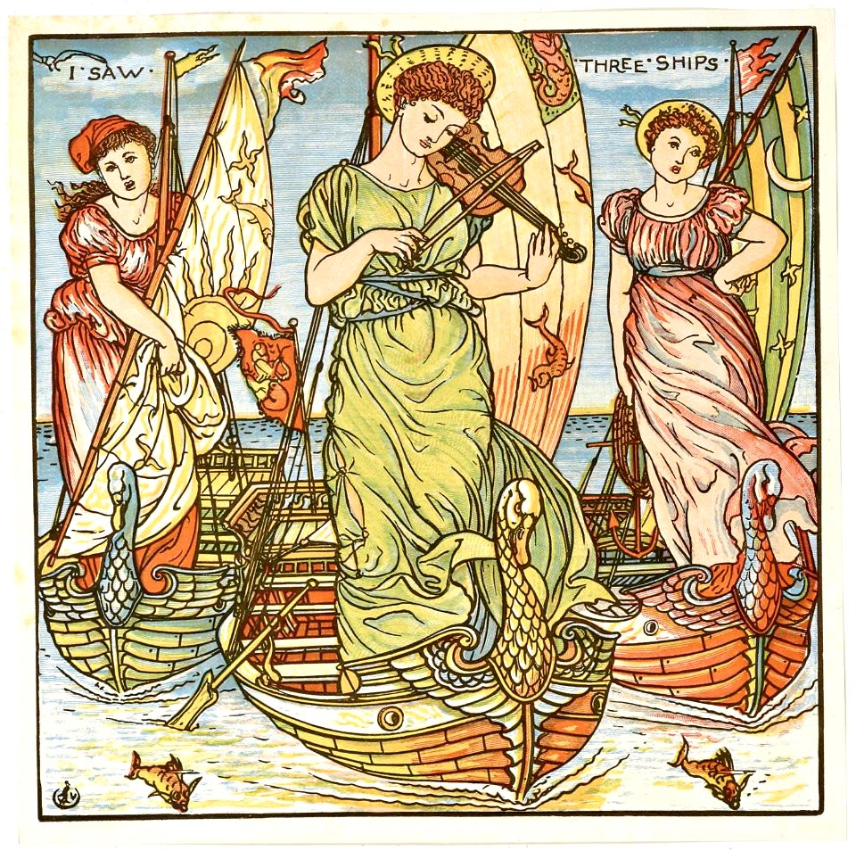 I Saw Three Ships, from “Baby’s Opera,” by Walter Crane
