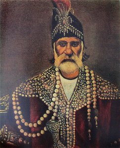 Ibrahim Hassani. Courtier's Portrait (Persian art collection, Art Museum of Georgia)