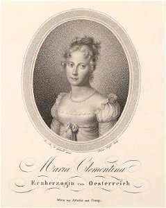 Hözel after Guérard - Archduchess Marie Clementina of Austria