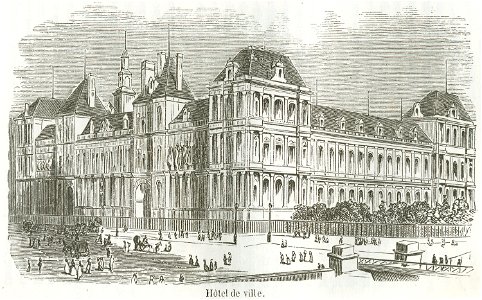 Hôtel de ville, 1855