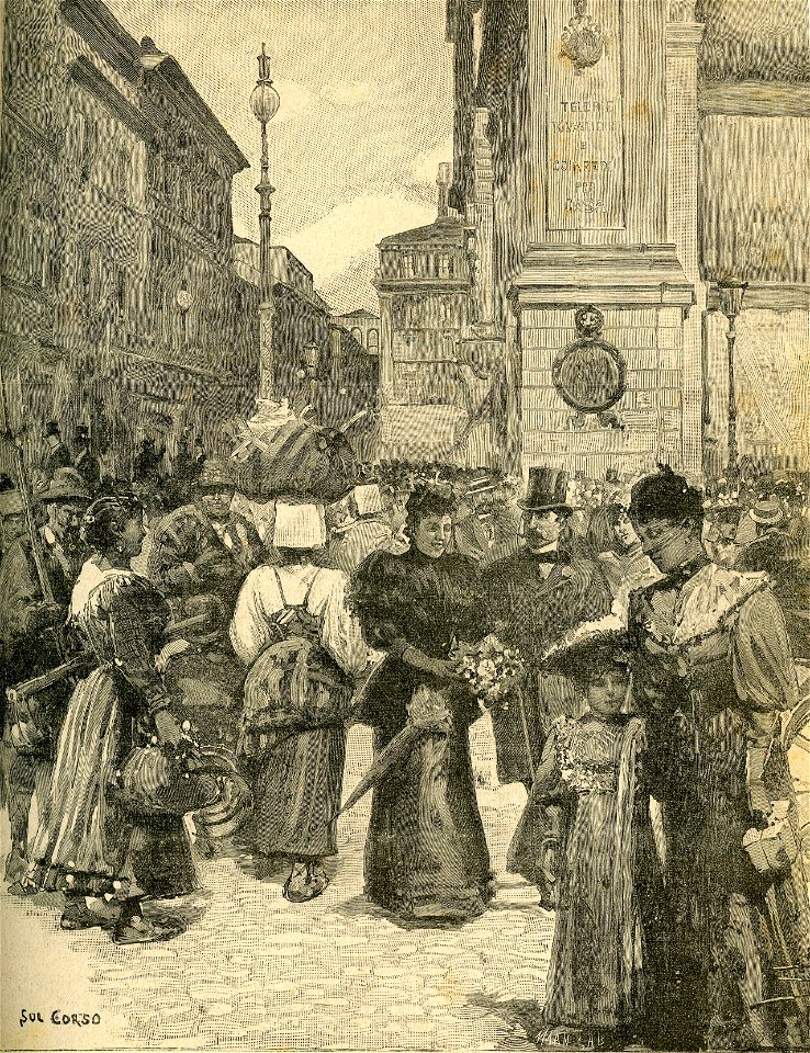 I lavoratori della campagna romana sul corso