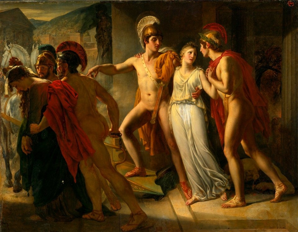 Hélène délivrée par Castor et Pollux, Jean-Bruno Gassies, Prix de Rome 1817