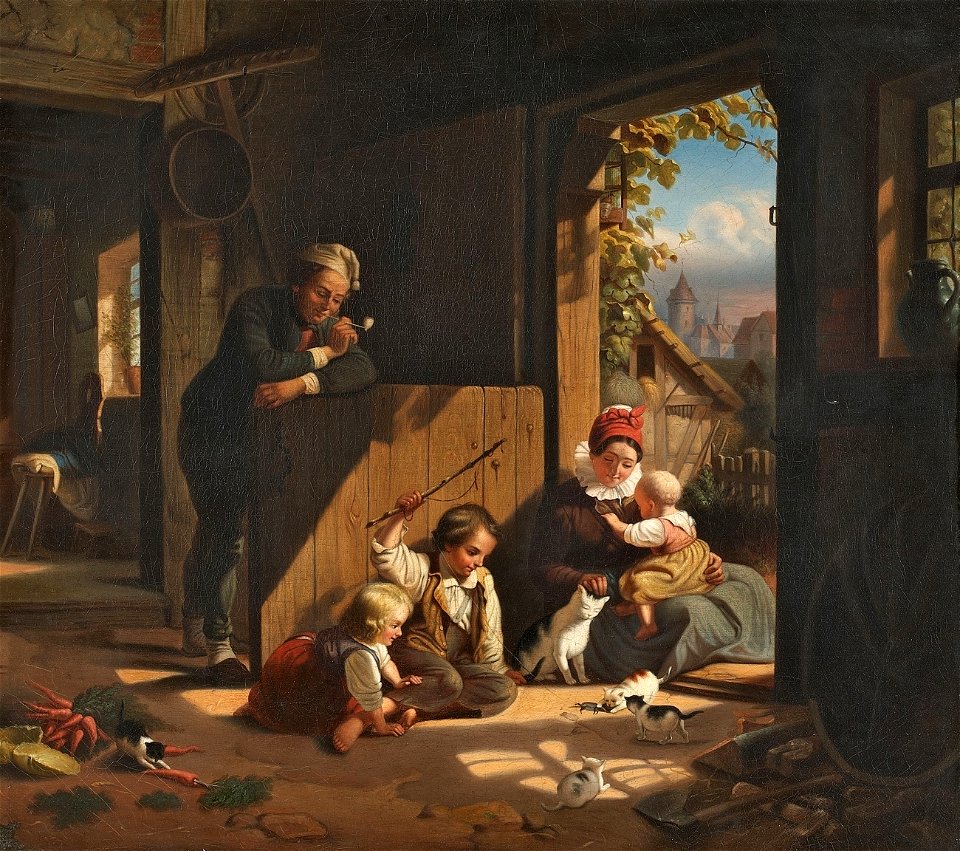 Häusliches Glück 19Jh