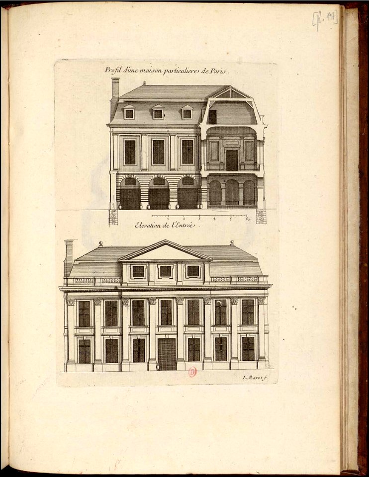 Hôtel de Ratabon, profiles engraved by Jean Marot (Petit Marot – INHA)