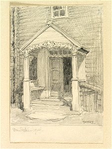 Härjedalen, Vemdalen. Teckning av Ferdinand Boberg - Nordiska museet - NMA.0088269