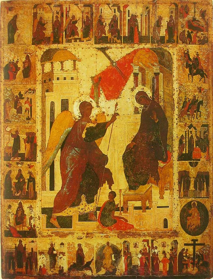 Icon of Annunciation (Spaso-Preobrazhensky Monastery, Yaroslavl)